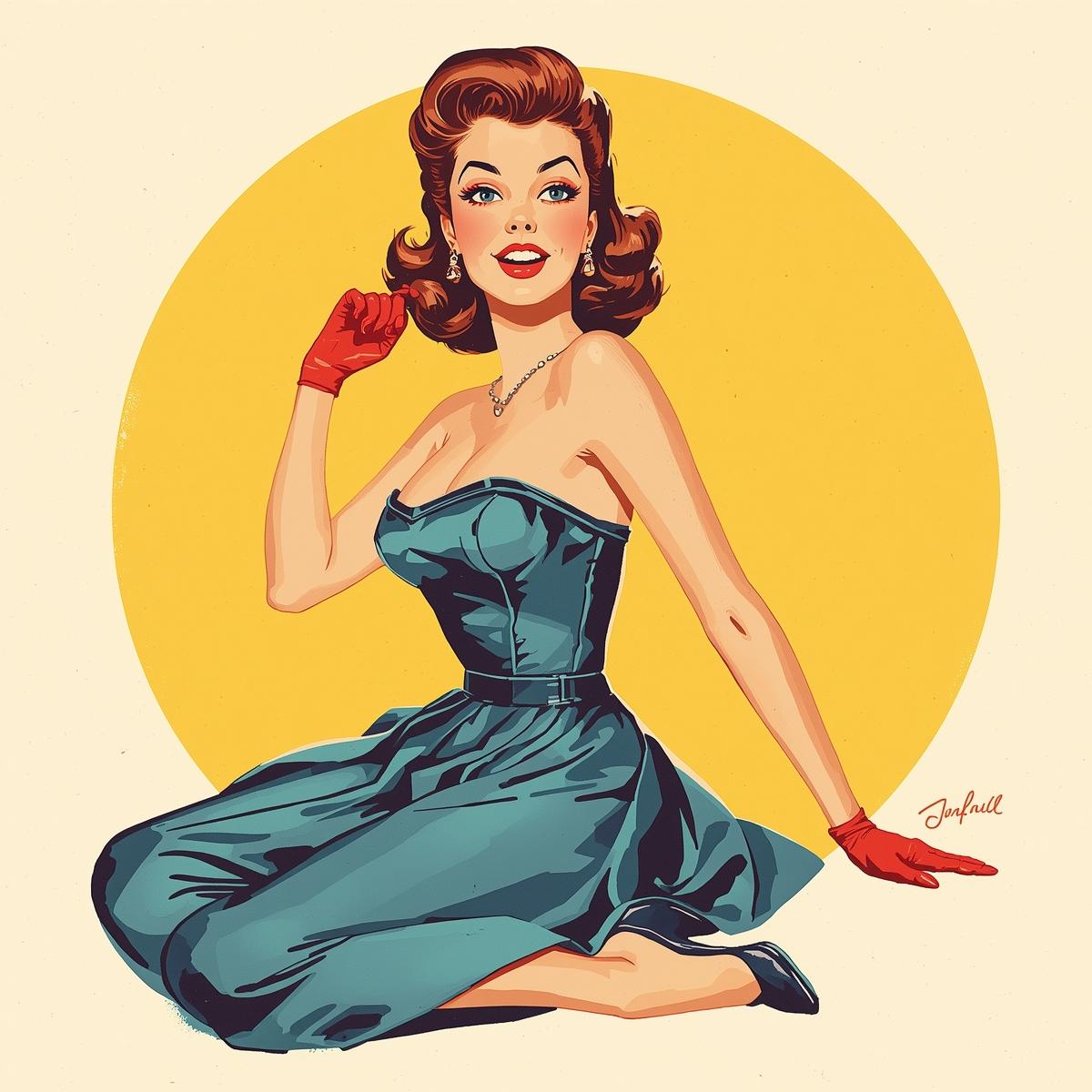 Pinup illustration